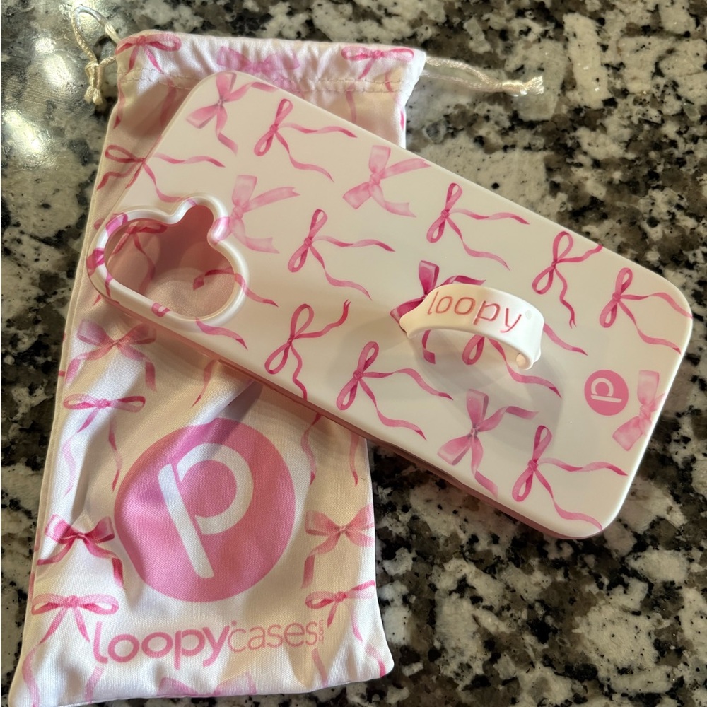 Loopy Cases Pink Bow iPhone Case